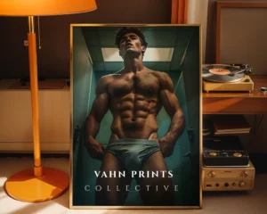 Clean Naked Male Photo Wall Decor