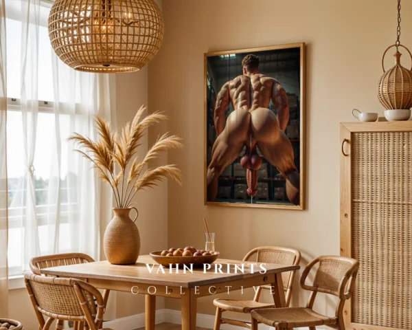 Elegant Naked Male Art Instant Download