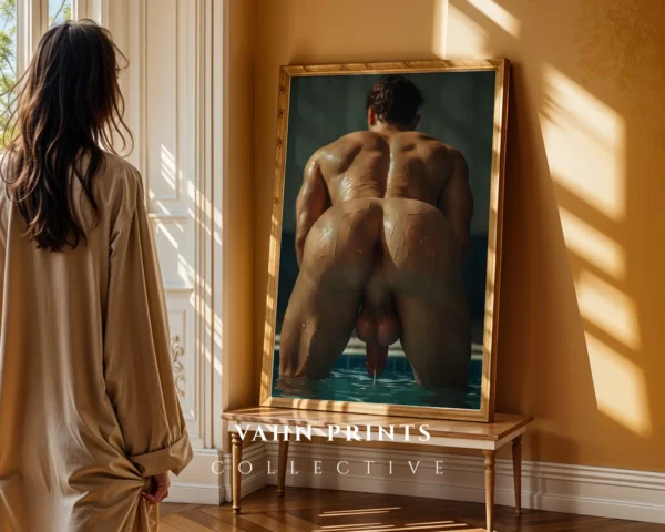 Modern Naked Male Photo Wall Decor