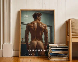 P1148c_m1 Minimal Naked Male Photography Print