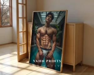 Soft Light Naked Male Photo Printable