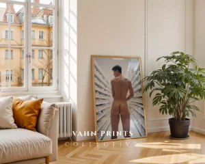 Clean Naked Male Photo Art Print