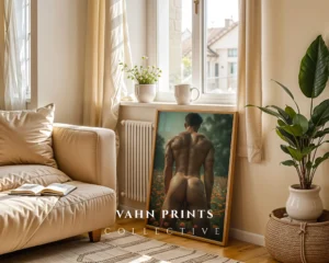 P1157c_m1 Minimal Naked Male Art Printable Photo