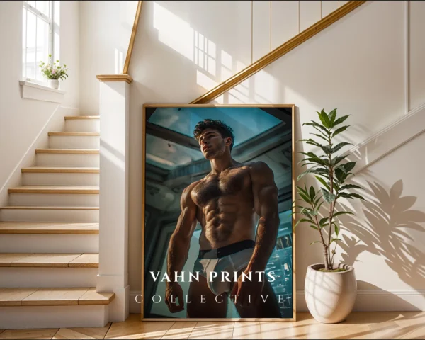 Contemporary Naked Male Photography Print