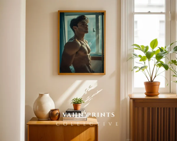 Modern Naked Male Photo Art Printable