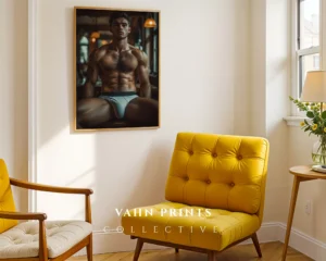 Modern Hot Guy Wall Art Poster