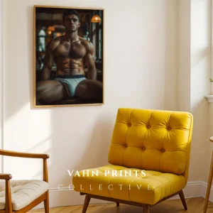 Modern Hot Guy Wall Art Poster