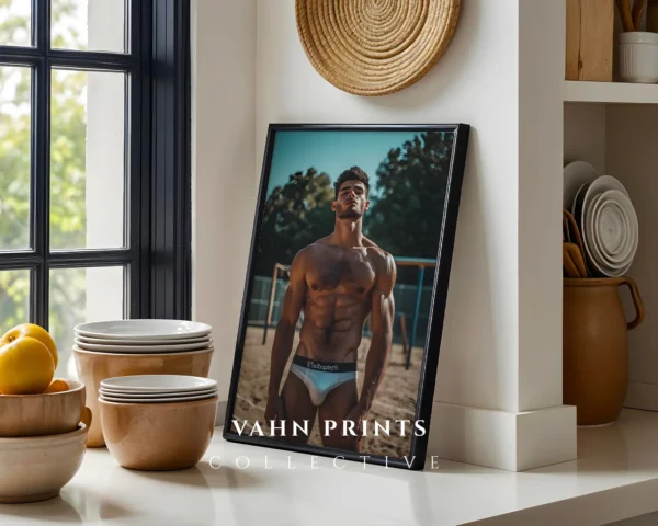 P1179c_m1 Hot Guy Wall Art Minimal Photography