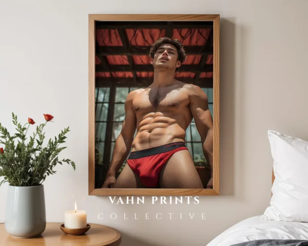 P1193c_m1 Hot Guy Photography Wall Poster