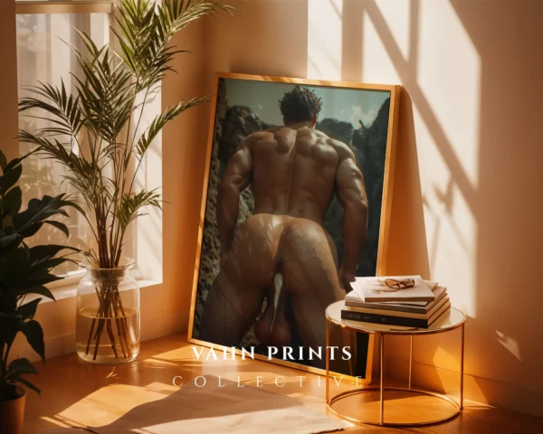 Minimal Handsome Male Wall Art Print