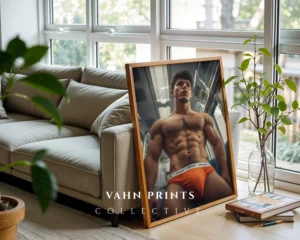 Hot Guy Art Photo Printable Poster