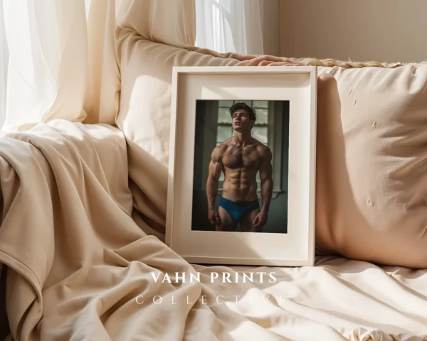 Minimal Attractive Male Wall Art