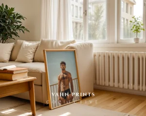 P1217c_m1 Modern Handsome Guy Photography Poster