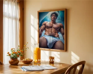 Clean Attractive Man Wall Art Print