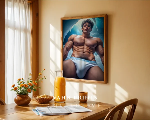 Clean Attractive Man Wall Art Print