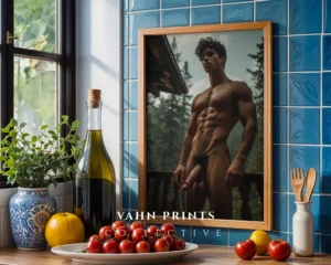 Contemporary Male Body Photography Wall Art Print Digital Poster