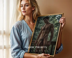 Timeless Male Body Photography Wall Art Print Decor Digital