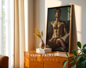 Moody Male Body Photography Wall Art Print Instant Decor