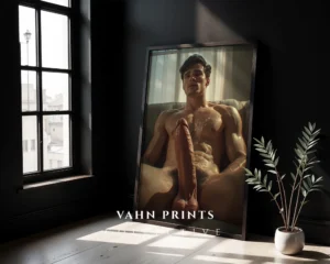 Studio Male Body Photography Wall Art Printable Decor