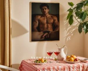 Sculptural Male Body Photography Wall Art Print Instant