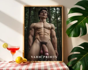 P212c_m1 Minimalist Male Body Photography Wall Art Printable Poster