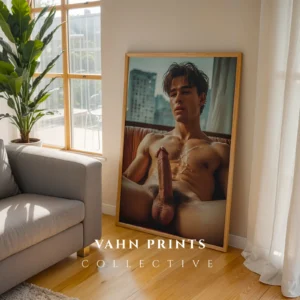 Soft Light Male Body Photography Wall Art Printable Poster