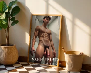 Museum Style Male Body Photography Wall Art Printable Poster