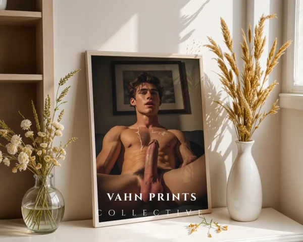 Monochrome Male Body Photography Wall Art Print Instant