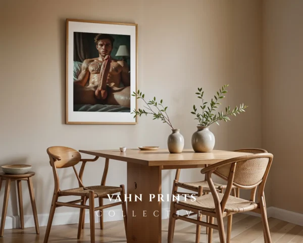 Expressive Male Body Photography Wall Art Printable Poster