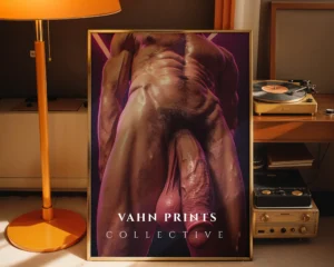 Studio Light Male Body Photography Wall Art Print Instant