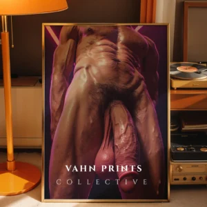 Studio Light Male Body Photography Wall Art Print Instant