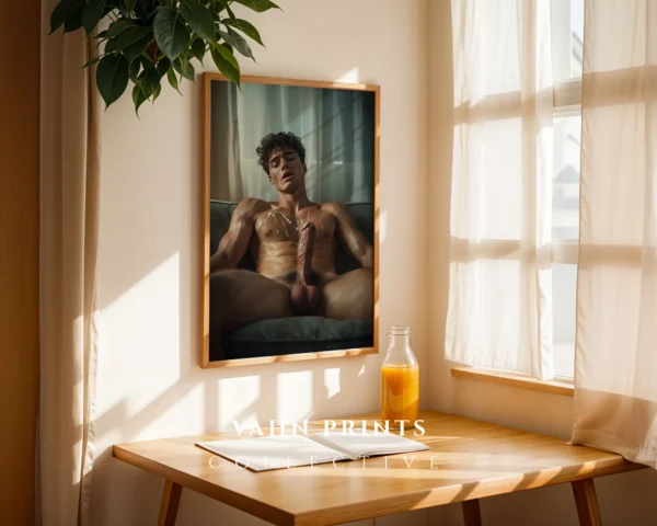 P236c_m1 Art Focused Male Body Photography Wall Art Printable Poster