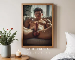 High Art Male Body Photography Wall Art Print Digital