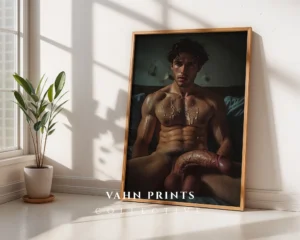 Curated Male Body Photography Wall Art Print Digital