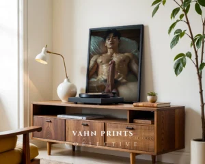 Monotone Male Body Photography Wall Art Printable Poster