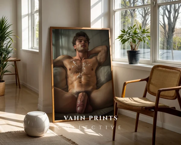 Clean Wall Male Body Photography Wall Art Print Instant Download