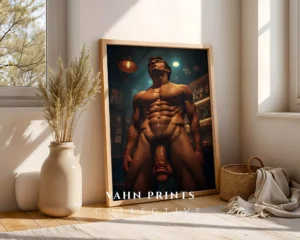 P259c_m1 Masculine Art Male Body Photography Wall Art Print Digital