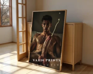 P273c_m1 Minimal Man Body Photography Wall Art Decor Printable Poster