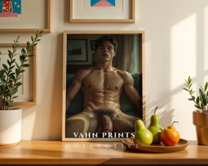 Moody Man Body Photography Wall Art Print Instant Decor