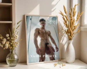 Classic Form Man Body Photography Wall Art Print Digital