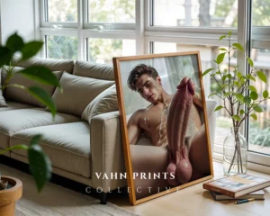 Soft Light Man Body Photography Wall Art Printable Poster