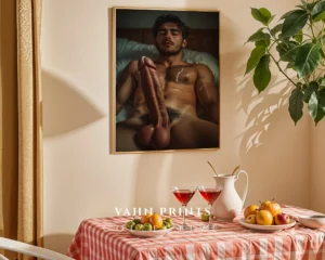 P302c_m1 Fine Line Man Body Photography Wall Art Print Instant Download