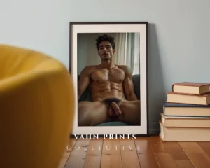 Studio Light Man Body Photography Wall Art Print Instant