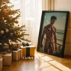 Neutral Tone Man Body Photography Wall Art Print Digital