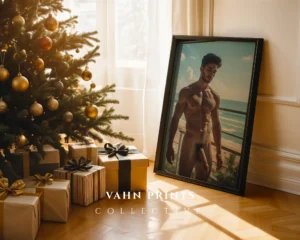 Neutral Tone Man Body Photography Wall Art Print Digital