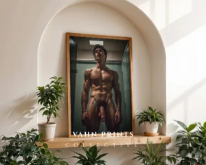 Calm Man Body Photography Wall Art Print Instant Download