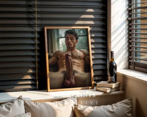 Clean Aesthetic Man Body Photography Wall Art Printable