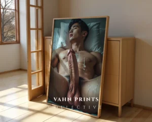 Art Focused Man Body Photography Wall Art Printable Poster