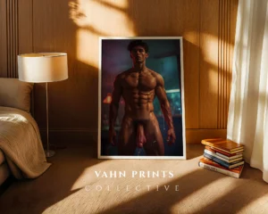 Curated Man Body Photography Wall Art Print Digital