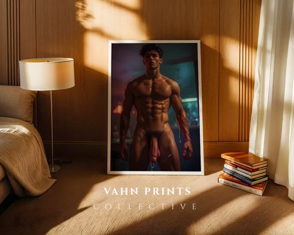 Curated Man Body Photography Wall Art Print Digital